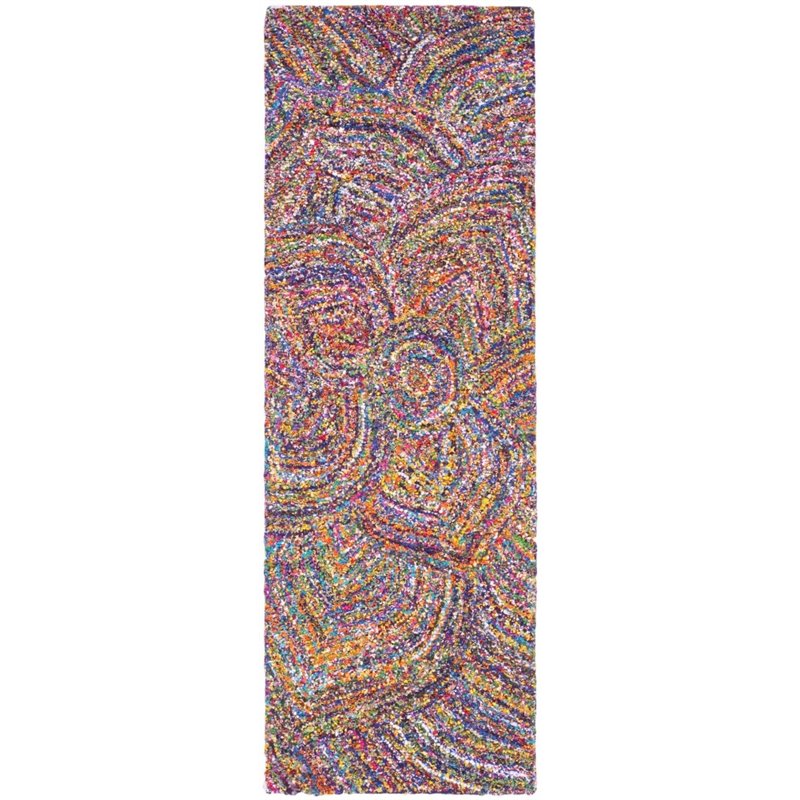 Safavieh Nantucket 4' Square Hand Tufted Cotton Pile Rug