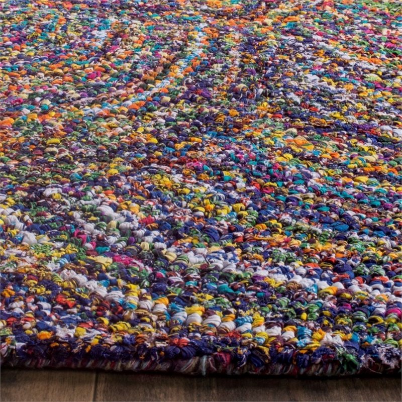 Safavieh Nantucket 4' Square Hand Tufted Cotton Pile Rug