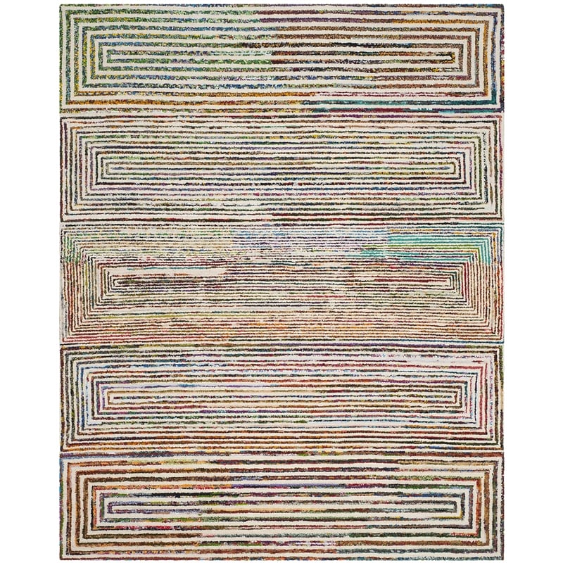 Safavieh Nantucket 9' X 12' Hand Tufted Cotton and Wool Rug in Ivory