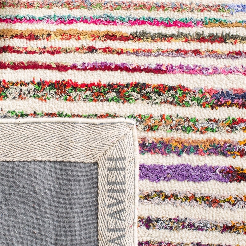 Safavieh Nantucket 9' X 12' Hand Tufted Cotton and Wool Rug in Ivory
