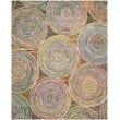 Safavieh Nantucket 4' Round Hand Tufted Cotton Wool Rug in Beige