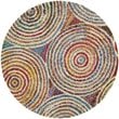 Safavieh Nantucket 4' Square Hand Tufted Cotton Wool Rug in Beige