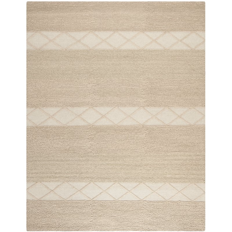 Safavieh Natura 10' X 14' Hand Tufted Wool Pile Rug in Beige