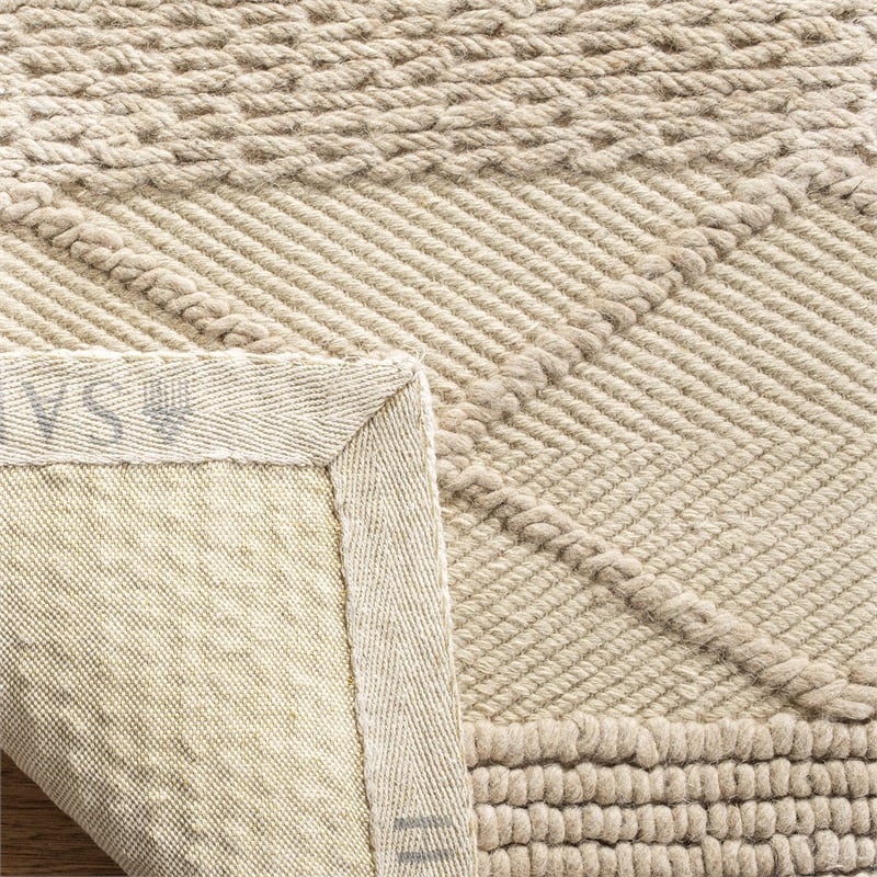 Safavieh Natura 10' X 14' Hand Tufted Wool Pile Rug in Beige