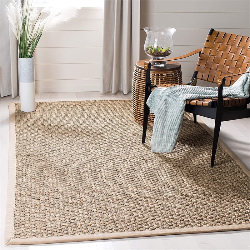 Safavieh Natural Fiber 4' Square Power Loomed Rug