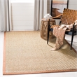 Safavieh Natural Fiber 4' Square Power Loomed Rug