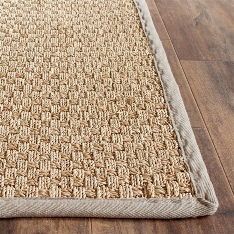 Safavieh Natural Fiber 10' X 10' Round Rug In NATURAL GRAY