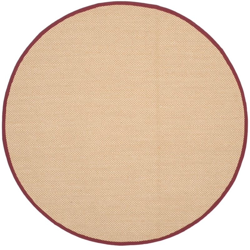 Safavieh Natural Fiber 6' Round Power Loomed Sisal Rug