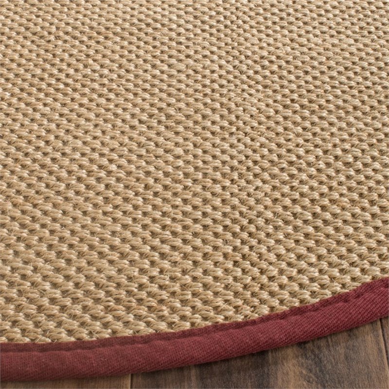 Safavieh Natural Fiber 6' Round Power Loomed Sisal Rug