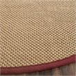 Safavieh Natural Fiber 6' Round Power Loomed Sisal Rug
