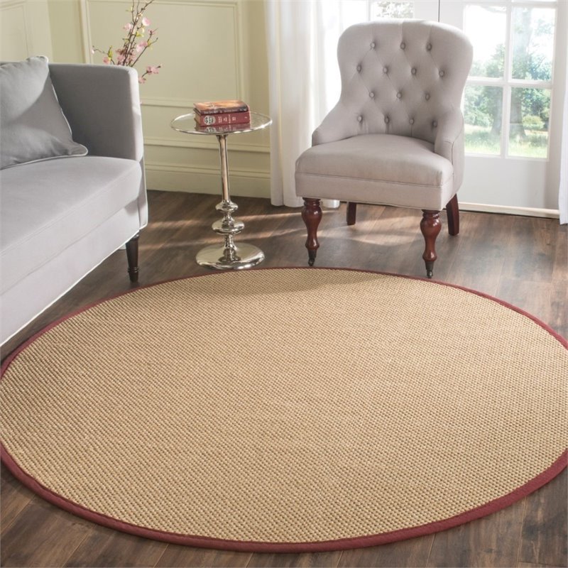 Safavieh Natural Fiber 6' Round Power Loomed Sisal Rug