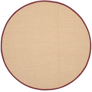 Safavieh Natural Fiber 6' Round Power Loomed Sisal Rug