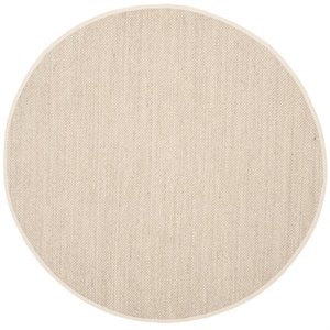 Safavieh Natural Fiber 6' Round Power Loomed Sisal Rug