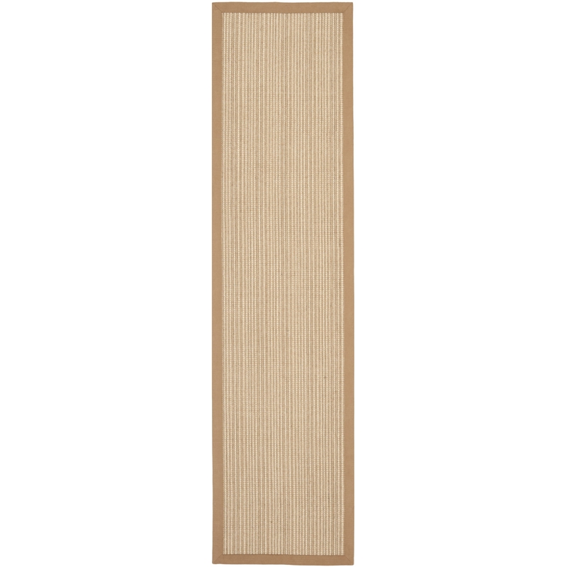 Safavieh Natural Fiber 2' X 12' Power Loomed Sisal Rug in Tan and Tan