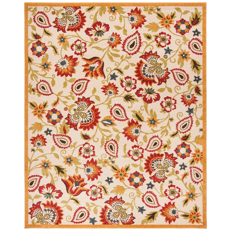 Safavieh Newbury 8' X 10' Power Loomed Rug in Ivory and Gold