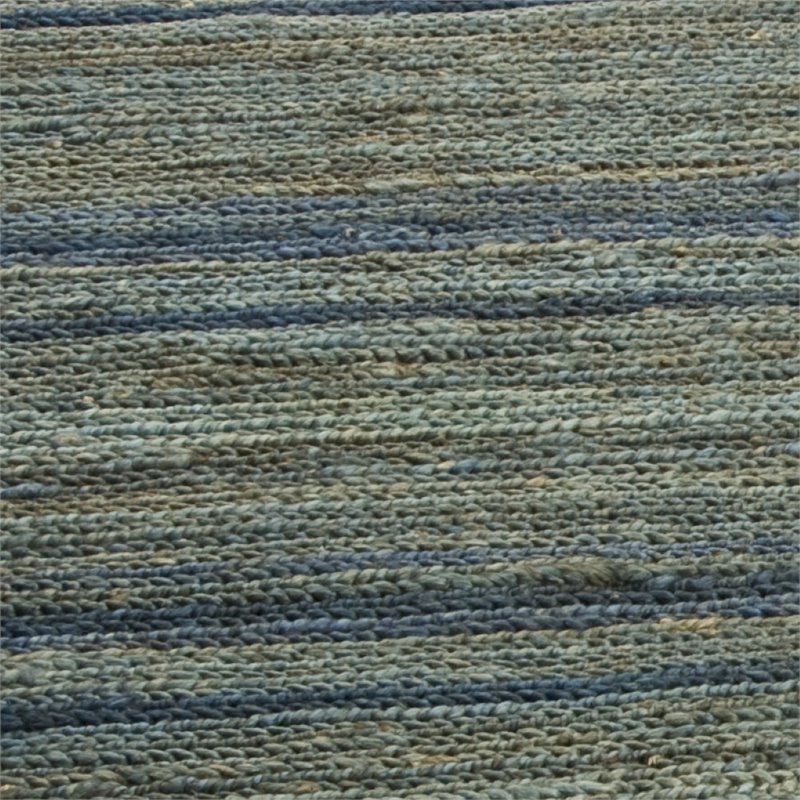 Safavieh Organica 6' Square Hand Knotted Jute Rug in Blue