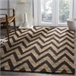 Safavieh Organica 3' X 5' Hand Knotted Jute Rug in Black and Natural