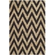 Safavieh Organica 3' X 5' Hand Knotted Jute Rug in Black and Natural