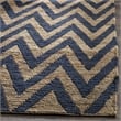 Safavieh Organica 6' X 9' Hand Knotted Jute Rug in Blue and Natural