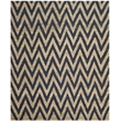 Safavieh Organica 6' X 9' Hand Knotted Jute Rug in Blue and Natural