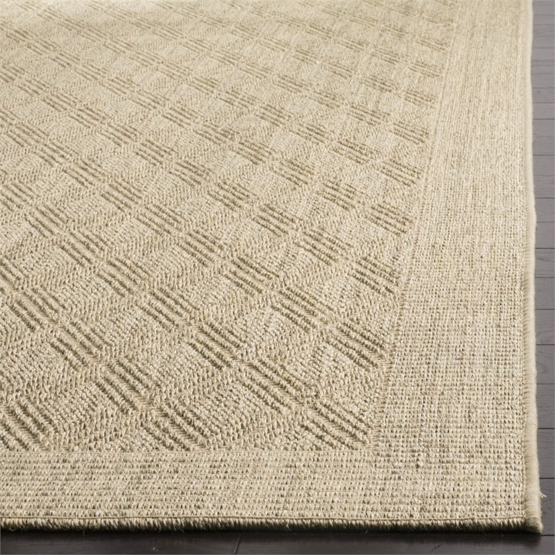 Safavieh Palm Beach 6' X 9' Power Loomed Sisal and Jute Rug in Sand