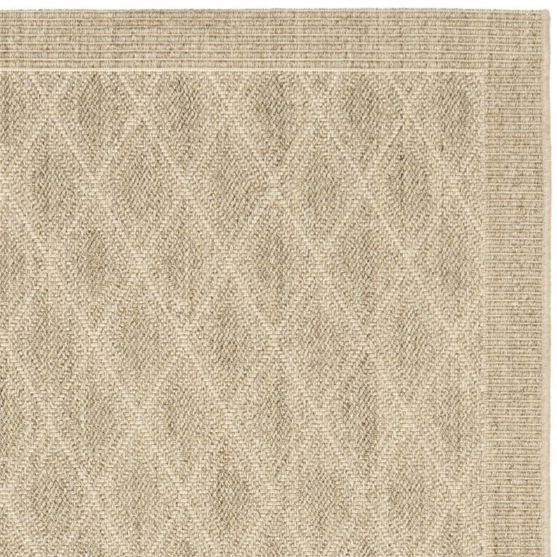 Safavieh Palm Beach 9' X 12' Power Loomed Sisal and Jute Rug in Sand