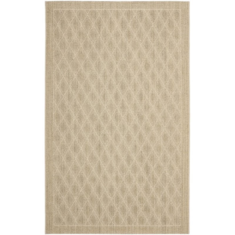 Safavieh Palm Beach 9' X 12' Power Loomed Sisal and Jute Rug in Sand
