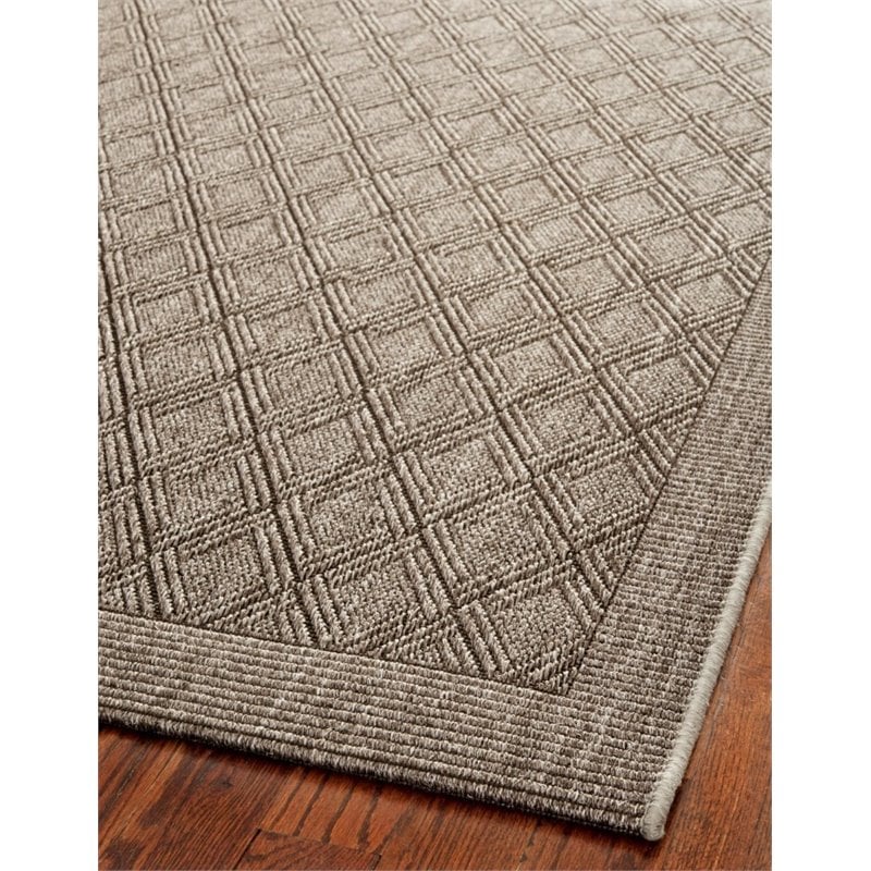 Safavieh Palm Beach 2' X 8' Power Loomed Sisal and Jute Rug in Silver
