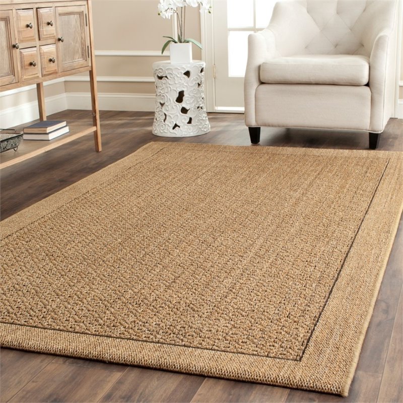 Safavieh Palm Beach 2' X 8' Power Loomed Rug in Natural