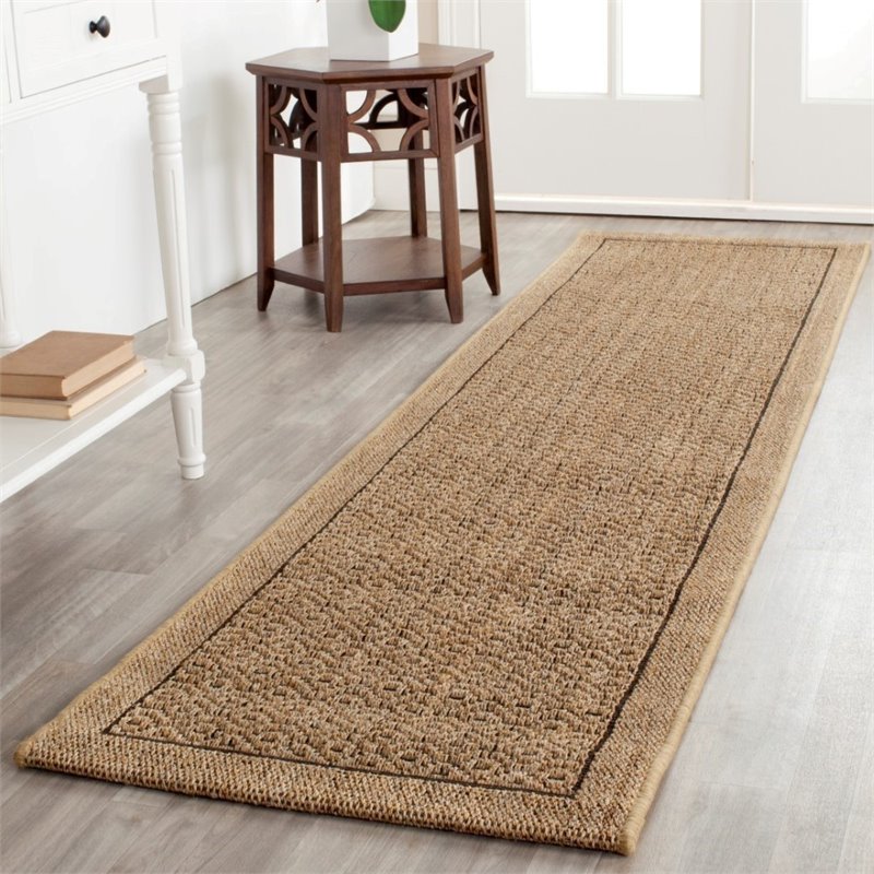 Safavieh Palm Beach 9' X 12' Power Loomed Rug in Natural