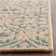 Safavieh Palm Beach 3' X 5' Hand Woven Rug in Natural and Turquoise