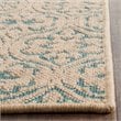 Safavieh Palm Beach 5' X 8' Hand Woven Rug in Natural and Turquoise