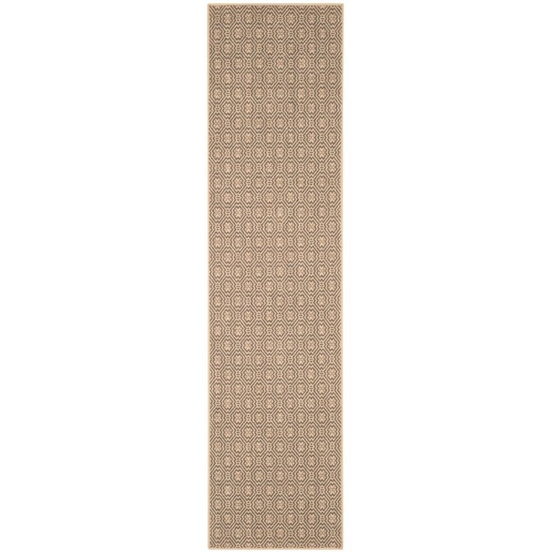Safavieh Palm Beach 2' X 8' Hand Woven Rug in Natural and Black