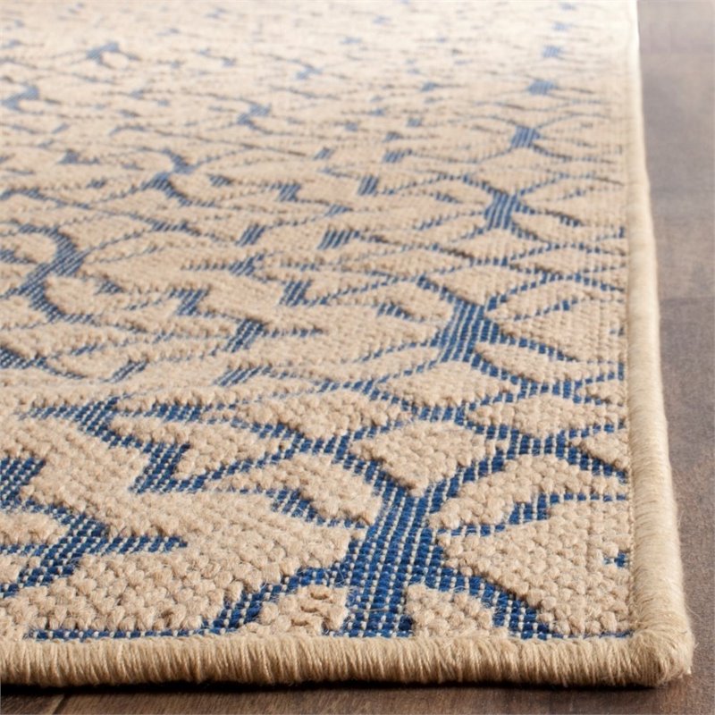 Safavieh Palm Beach 2' X 3' Hand Woven Rug in Natural and Black