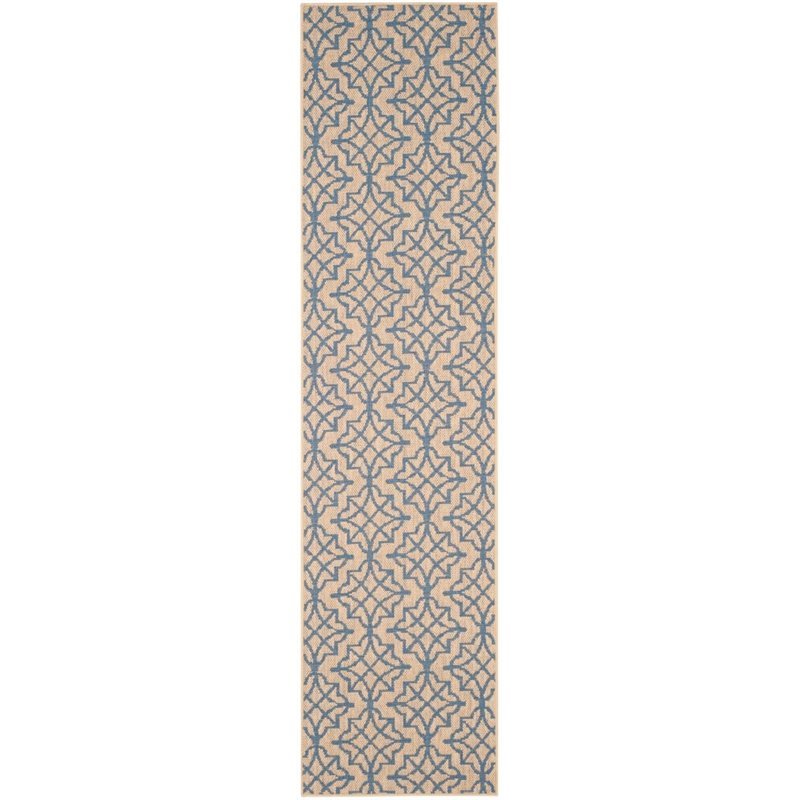Safavieh Palm Beach 8' X 11' Hand Woven Rug in Natural and Black