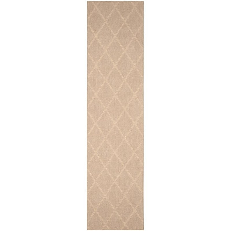 Safavieh Palm Beach 2' X 3' Hand Woven Jute and Ppmf Rug in Seagrass