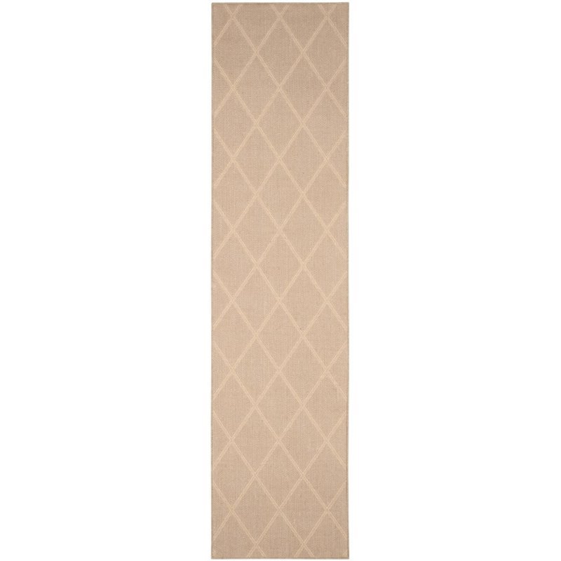 Safavieh Palm Beach 4' X 6' Hand Woven Jute and Ppmf Rug in Seagrass