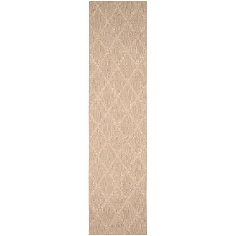 Safavieh Palm Beach 8' X 11' Hand Woven Jute and Ppmf Rug in Seagrass