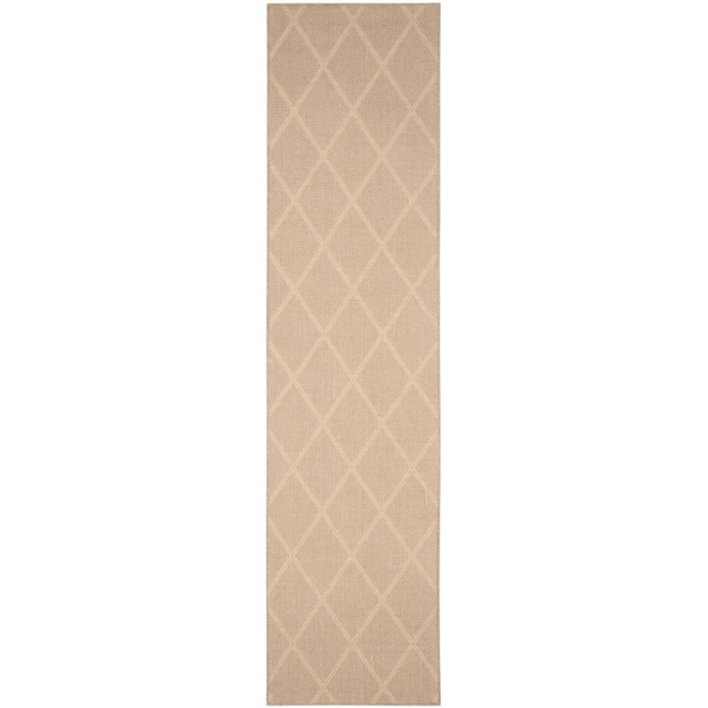 Safavieh Palm Beach 9' X 12' Hand Woven Jute and Ppmf Rug in Seagrass