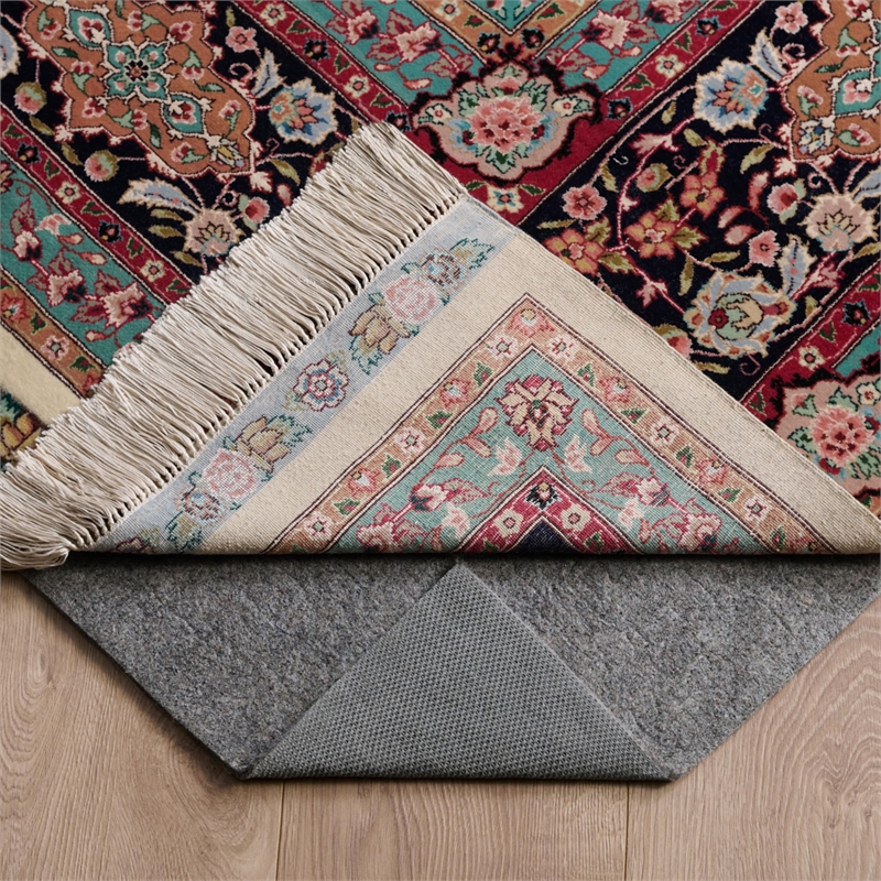 Safavieh Padding 6' Square Power Loomed Machine Made Rug in Gray