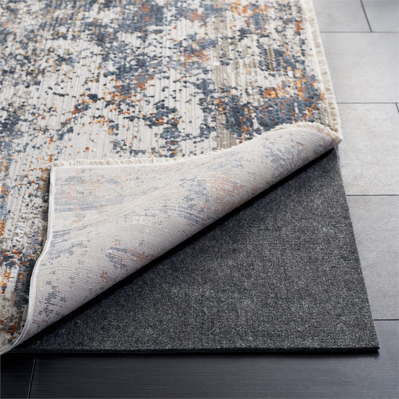 Safavieh Padding 6' Square Power Loomed Machine Made Rug in Gray