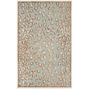 Safavieh Paradise 8' X 11'2&quot Power Loomed Rug in Stone and Aqua