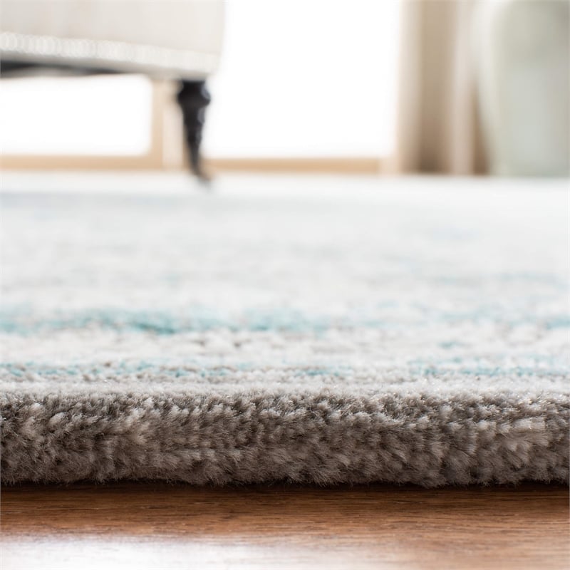 Safavieh Passion 11' X 15' Power Loomed Rug in Turquoise and Ivory