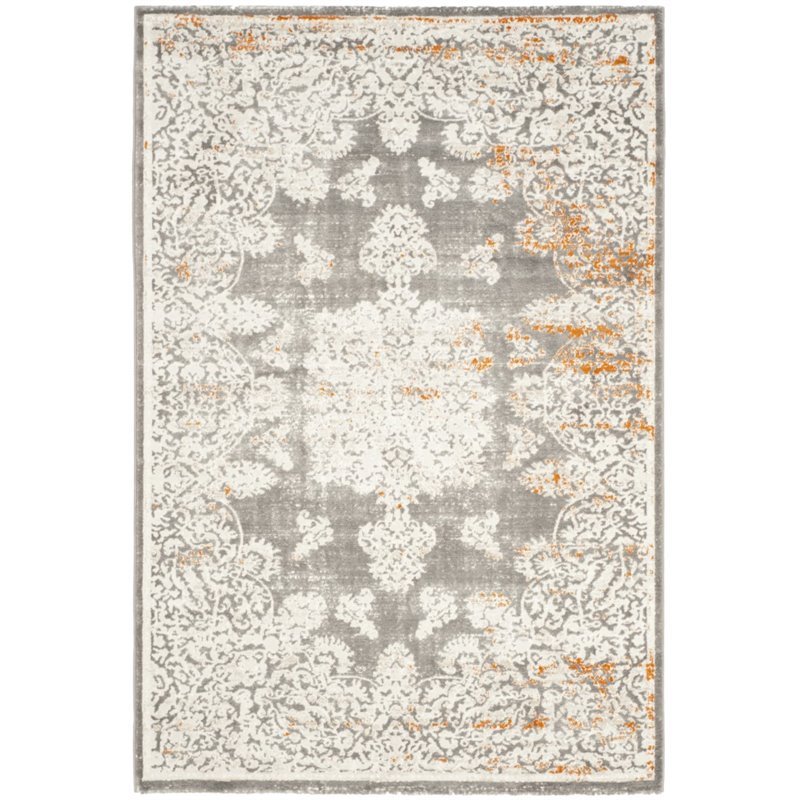Safavieh Passion 10' X 14' Power Loomed Rug in Gray and Ivory