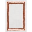 Safavieh Plush Master Bath 2' X 3' Hand Tufted Cotton Rug in Rust (Set of 2)
