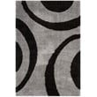Safavieh Portofino Shag 4' X 6' Power Loomed Rug in Gray and Black
