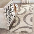 Safavieh Portofino Shag 8' X 10' Power Loomed Rug in Gray and Black
