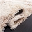 Safavieh Portofino Shag 8' X 10' Power Loomed Rug in Ivory and Gray