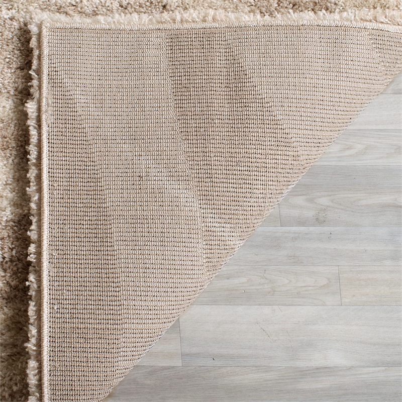 Safavieh Portofino Shag 8' X 10' Power Loomed Rug in Ivory and Beige