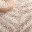 Safavieh Portofino Shag 8' X 10' Power Loomed Rug in Ivory and Beige